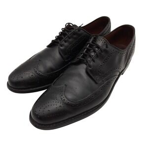 Allen Edmonds (Men's 10 D) Black Stuttgart‎ Wingtip Oxford Leather Dress Shoes